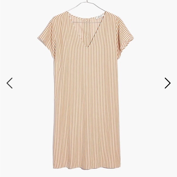 Madewell Button-Back Easy Dress in Stripe - Picture 10 of 10